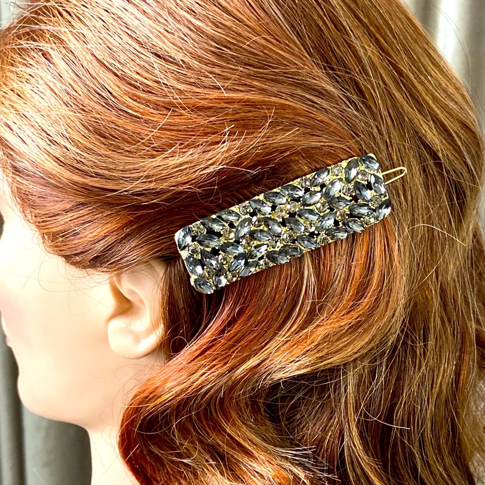Barrette Crystal Embellished Damage Free